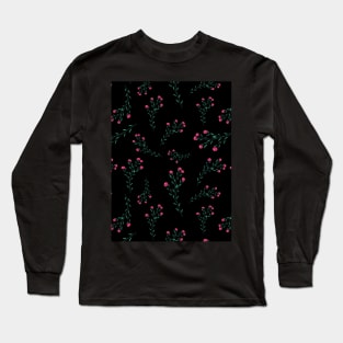 Pink Berries Patterns Long Sleeve T-Shirt